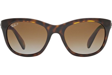 Ochelari de soare Ray-Ban RB4216 710/T5 Polarized Cat Eye Havana