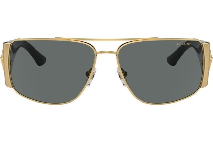 Ochelari de soare Versace VE2163 100281 Polarized Dreptunghiulari Aurii