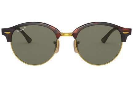 Ochelari de soare Ray-Ban Clubround Flash Lenses RB4246 990/58 Polarized Rotunzi Roșii