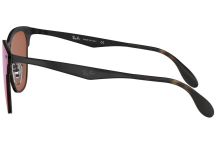 Ochelari de soare Ray-Ban Blaze Clubmaster Blaze Collection RB3576N 153/7V Browline Negri