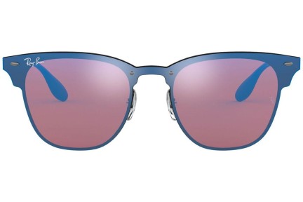 Ochelari de soare Ray-Ban Blaze Clubmaster Blaze Collection RB3576N 153/7V Browline Negri