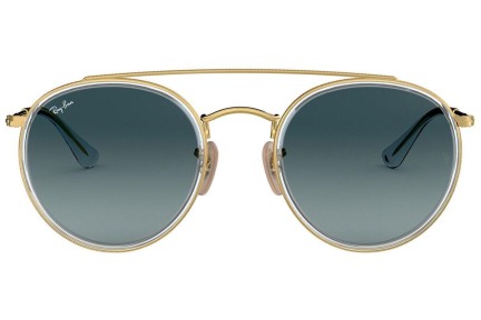 Ochelari de soare Ray-Ban Round Double Bridge RB3647N 91233M Rotunzi Aurii