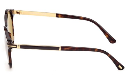 Ochelari de soare Tom Ford Araki FT1184 52H Polarized Rotunzi Havana