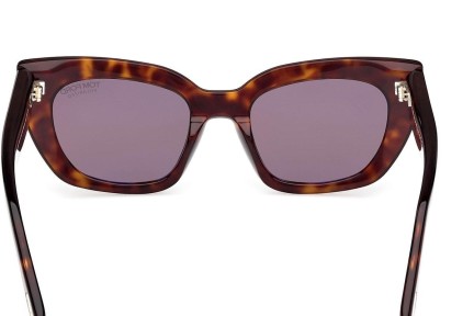 Ochelari de soare Tom Ford Athena FT1190 52H Polarized Cat Eye Havana