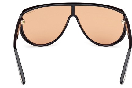 Ochelari de soare Tom Ford Achilles FT1182 01E Lentilă unică | Shield Negri