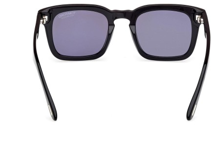 Ochelari de soare Tom Ford Dax FT0751 01D Polarized Pătrați Negri