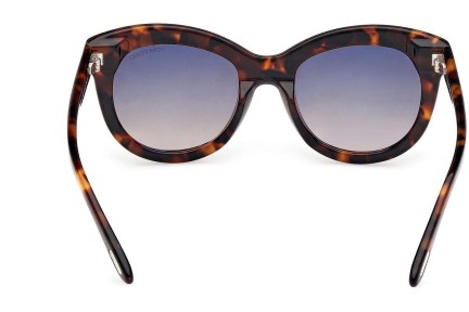 Ochelari de soare Tom Ford Odette FT1189 52F Cat Eye Havana