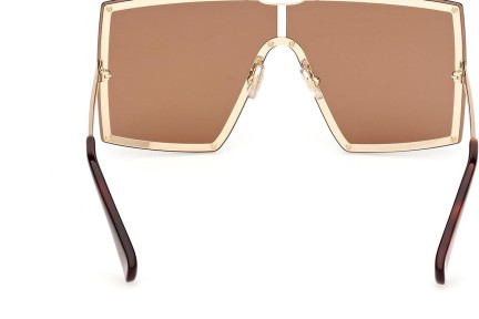 Ochelari de soare Max Mara MM0117 32E Lentilă unică | Shield Maro