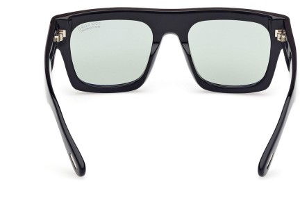 Ochelari de soare Tom Ford Fausto FT0711 01N Flat Top Negri