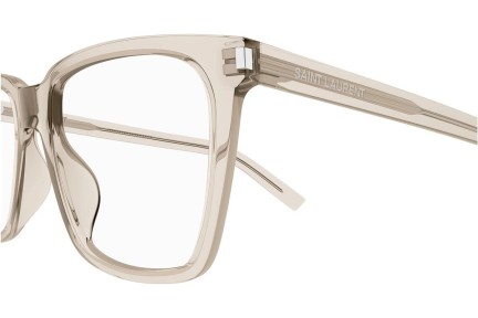 Ochelari Saint Laurent SL717SLIM 004 Pătrați Bej