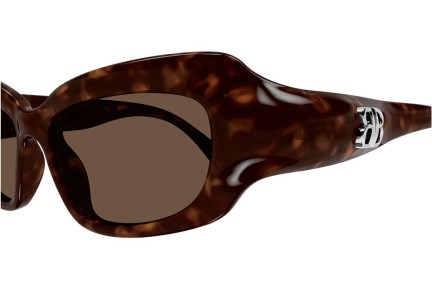 Ochelari de soare Balenciaga BB0354S 002 Cat Eye Havana