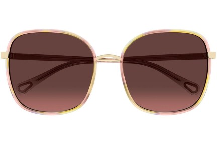 Ochelari de soare Chloe CH0031S 014 Pătrați Roz