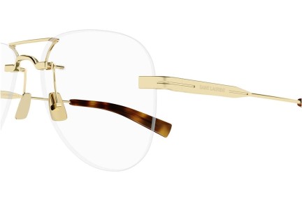 Ochelari Saint Laurent SL745 002 Pilot Aurii