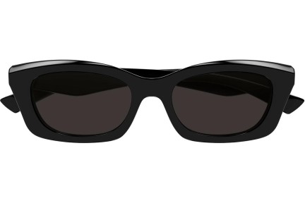 Ochelari de soare Alexander McQueen AM0474S 001 Dreptunghiulari Negri