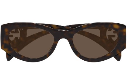 Ochelari de soare Gucci GG1691S 002 Ovali Havana