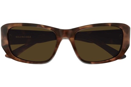 Ochelari de soare Balenciaga BB0365S 002 Pătrați Havana