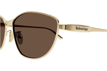 Ochelari de soare Balenciaga BB0358SK 003 Cat Eye Aurii