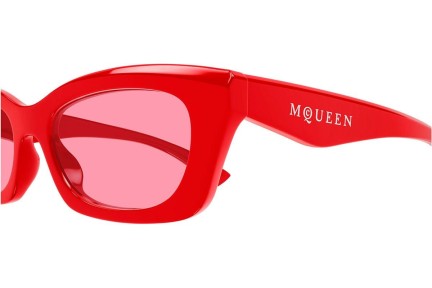 Ochelari de soare Alexander McQueen AM0474S 003 Dreptunghiulari Roșii