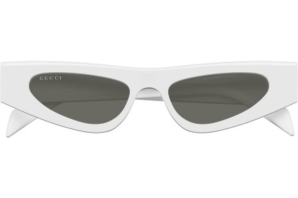 Ochelari de soare Gucci GG1779S 002 Cat Eye Albi