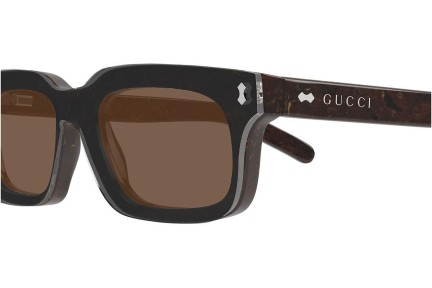 Ochelari de soare Gucci GG1711S 003 Pătrați Maro