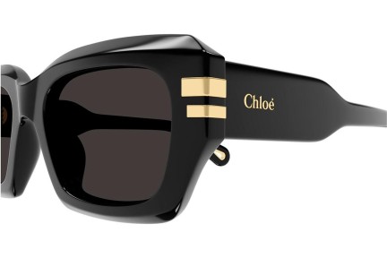 Ochelari de soare Chloe CH0256S 001 Pătrați Negri