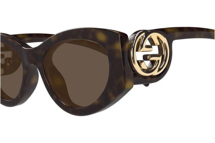 Ochelari de soare Gucci GG1691S 002 Ovali Havana