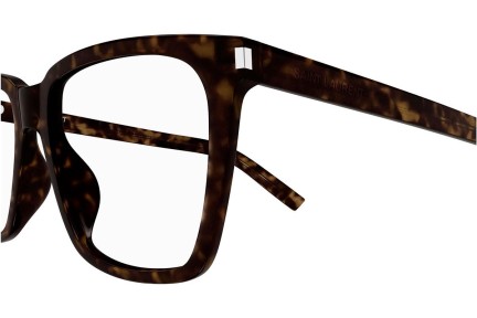 Ochelari Saint Laurent SL717SLIM 002 Pătrați Havana