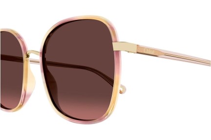 Ochelari de soare Chloe CH0031S 014 Pătrați Roz