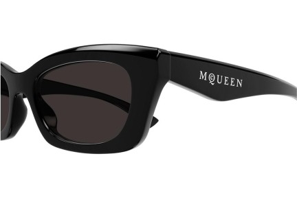 Ochelari de soare Alexander McQueen AM0474S 001 Dreptunghiulari Negri