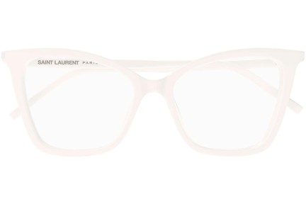 Ochelari Saint Laurent SL386 014 Cat Eye Albi