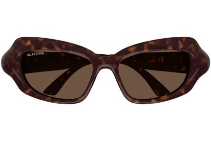 Ochelari de soare Balenciaga BB0354S 002 Cat Eye Havana