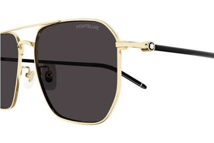 Ochelari de soare Mont Blanc MB0367SA 001 Pătrați Aurii