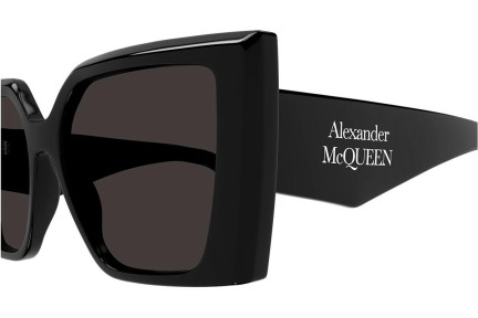 Ochelari de soare Alexander McQueen AM0467S 001 Pătrați Negri