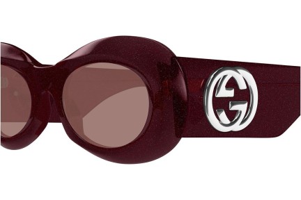 Ochelari de soare Gucci GG1696S 003 Ovali Violeți