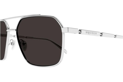 Ochelari de soare Alexander McQueen AM0477S 001 Pilot Argintii