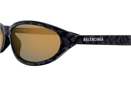 Ochelari de soare Balenciaga BB0007S 010 Ovali Negri