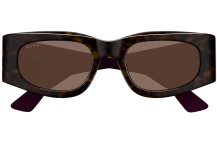 Ochelari de soare Gucci GG1664S 004 Pătrați Havana