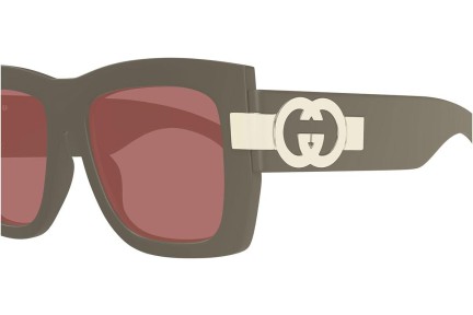 Ochelari de soare Gucci GG1688S 004 Pătrați Gri