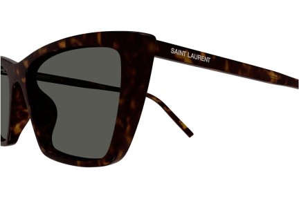 Ochelari de soare Saint Laurent SL737MICATHIN 002 Cat Eye Havana