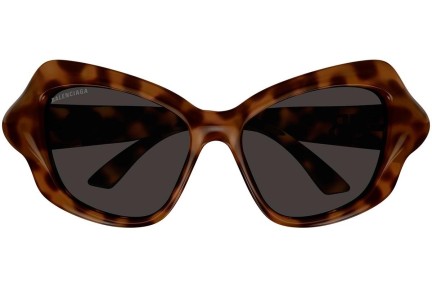 Ochelari de soare Balenciaga BB0353S 002 Cat Eye Havana