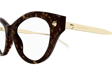 Ochelari Alexander McQueen AM0485O 002 Cat Eye Havana