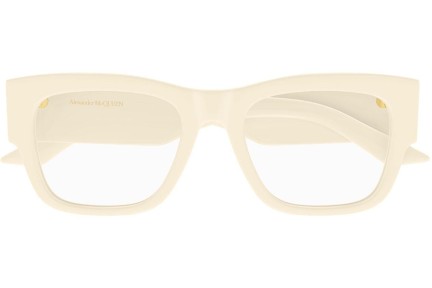 Ochelari Alexander McQueen AM0436O 005 Dreptunghiulari Bej