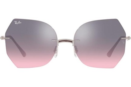 Ochelari de soare Ray-Ban Titanium Collection RB8065 003/H9 Cat Eye Argintii