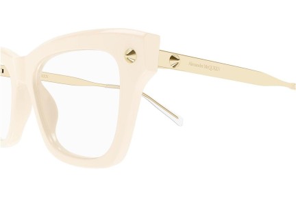 Ochelari Alexander McQueen AM0484O 008 Pătrați Bej