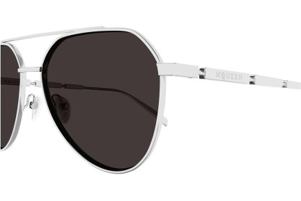 Ochelari de soare Alexander McQueen AM0478S 001 Pilot Argintii