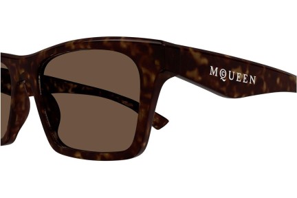 Ochelari de soare Alexander McQueen AM0472S 002 Pătrați Havana