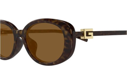 Ochelari de soare Gucci GG1684SA 004 Ovali Havana