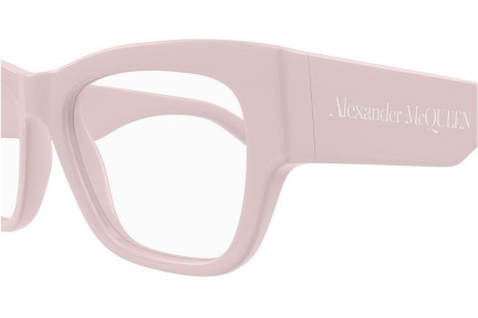 Ochelari Alexander McQueen AM0436O 006 Dreptunghiulari Roz