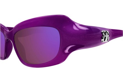 Ochelari de soare Balenciaga BB0354S 004 Cat Eye Violeți