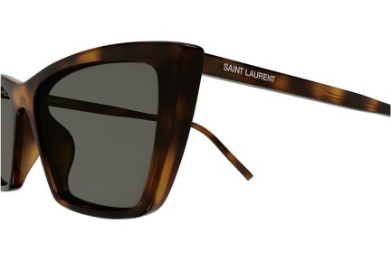 Ochelari de soare Saint Laurent SL737MICATHIN 003 Cat Eye Havana